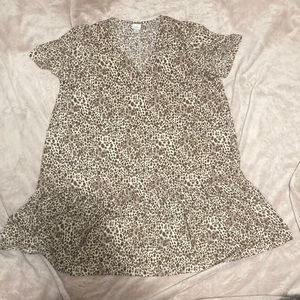 Cheetah print. Plus size. Flowy dress.